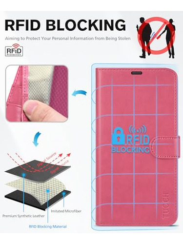 Funda Cartera Para iPhone 13 (6.1puLG 2021) Hot Rosa 6.1puLG