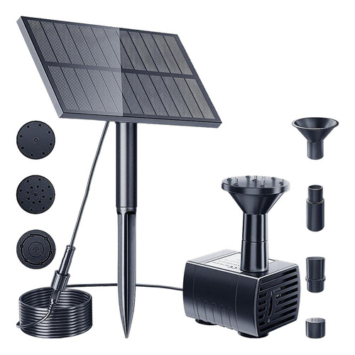 Kit De Bomba De Fuente De Agua Solar Diy Con Estaca 1,5w