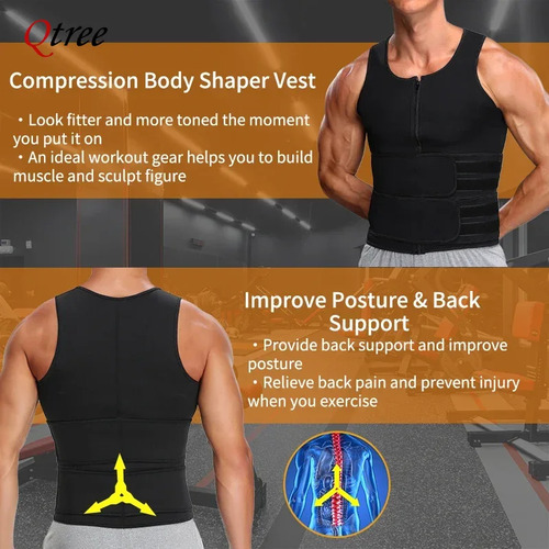 Chaleco De Entrenamiento De Cintura Moldeador De Cuerpo Para