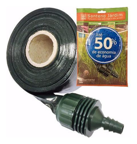 2 Mangueiras Irrigação Santeno 15m + 2 Te's + 1 Transição