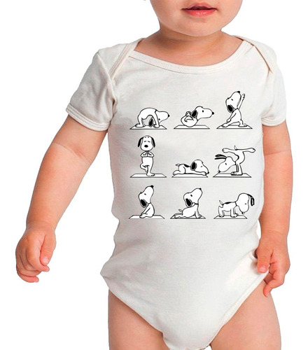 Body Bebê Snoopy Yoga Ioga Hata-ioga Neném