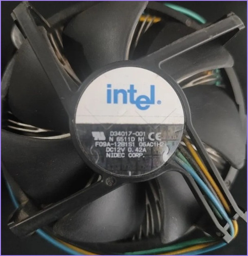 Cooler Disipador Intel Stock Socket Lga 775 Negro (Usado)