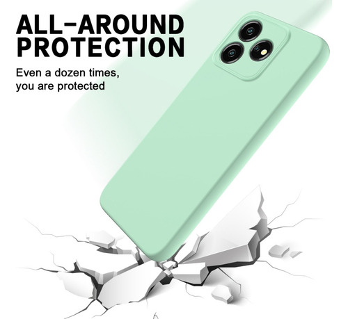 Compatible Funda De Silicona Líquida For Zte Axon 50 Lite