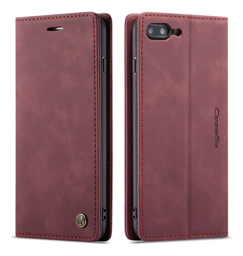 Funda Genérica iPhone Leather case rojo con diseño iphone 7/8/se 2020