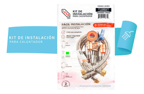 Kit De Instalación Completo Para Calentador Eléctrico