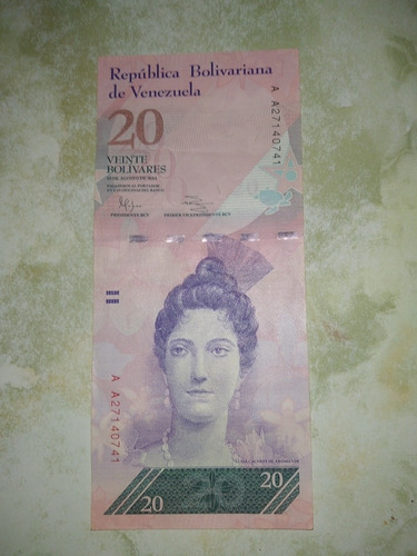 Billete Venezolano Fuera De Curso Con Error Serial A A 