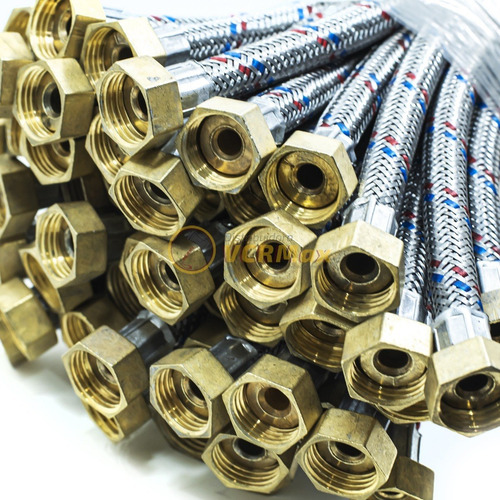 Imagen 3 de 7 de Flexible Mallado De Gas 1/2 X 1,20 Metros