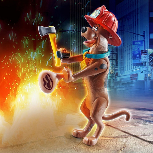 Playmobil Scooby Doo - Figura Bombeiro - 10 Peças 70712