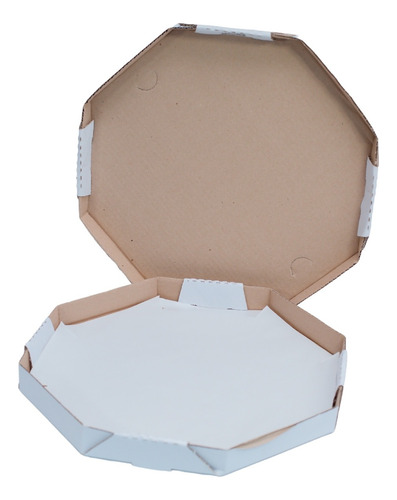 Kit 3 Pacotes De Caixa De Pizza Oitavada Basic No35 - 75 Un.