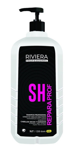 Shampoo Reparador Nutre Riviera Profesional Sin Sal 5 Litros