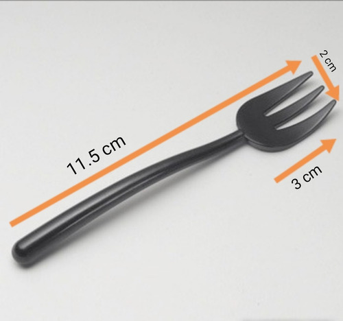 Tenedor Shot Acrílico Para Pasapalos Y Postres Paq De 50 Uni