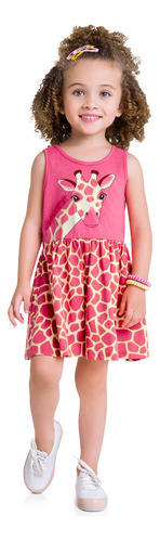 Vestido Infantil Kyly Meia Malha Menina 112054