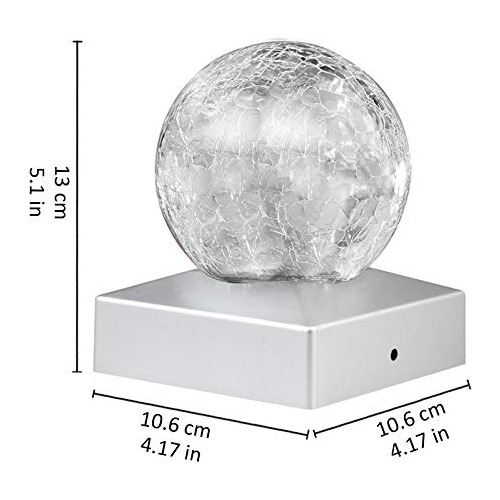 Set 4 Esferas Lámparas Solares Decorativas Led Rgb De Jardín Color Changing