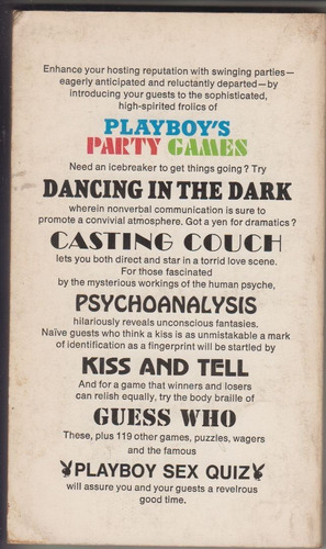 1969 Playboy's Party Games Vintage Ludismo Diseño Erotismo (Usado)