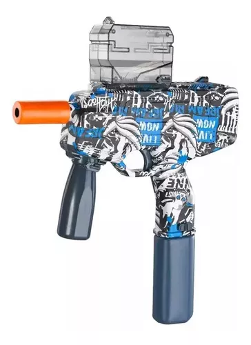 Pistola Metralleta Automática De Hidrogel Mp9 Para Niños