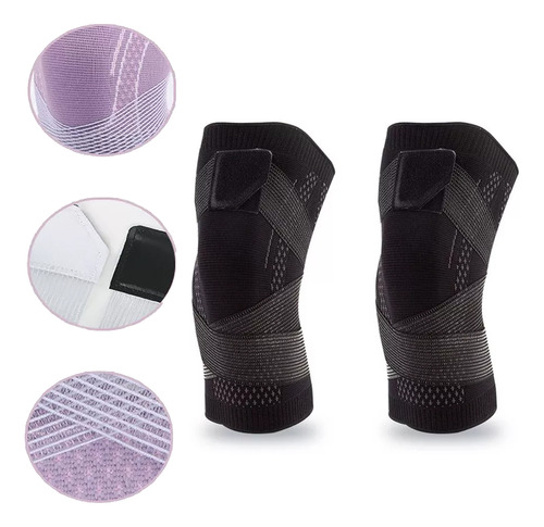 1 Par Ortopédico Estiramento Knee Guard Fitness Wear