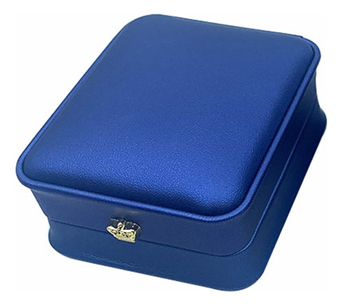 Caja De Embalaje Azul De Alta Gama Para Joyas De Pu Para Ani