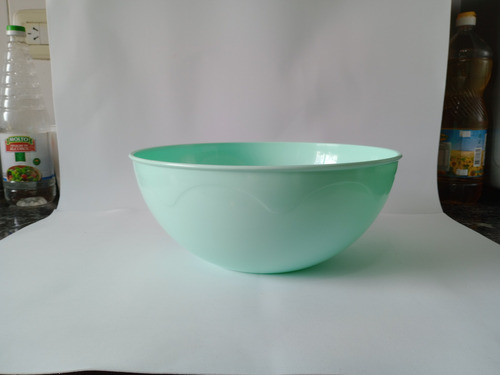 Bowl Plástico 4.5 Litros Super Grande Color Pastel Verde