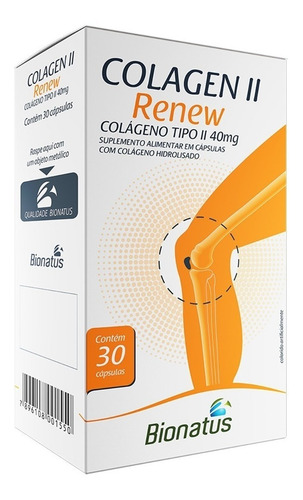 Imagem 3 de 6 de 2x Renew Colageno Tipo Ii + Vit + Min 30 Cps Bionatus