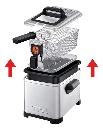 Freidora De Aceite T-fal Filtra Pro Fr512 3 Lts Inoxidable