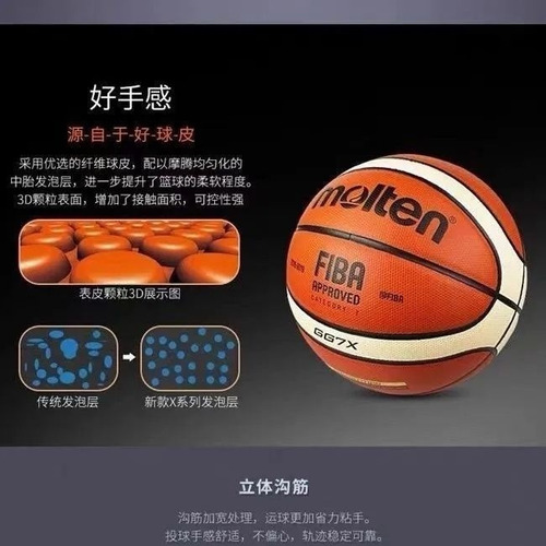 No. 6 Juego De Baloncesto Estándar Molten Gf7x Talla