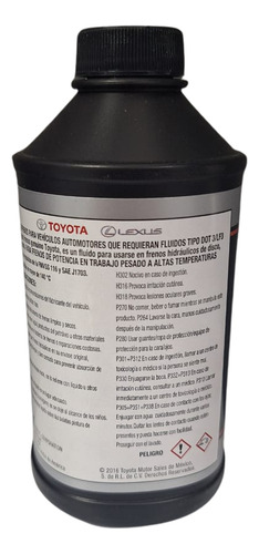 Liquido De Frenos Dot3 Original Toyota