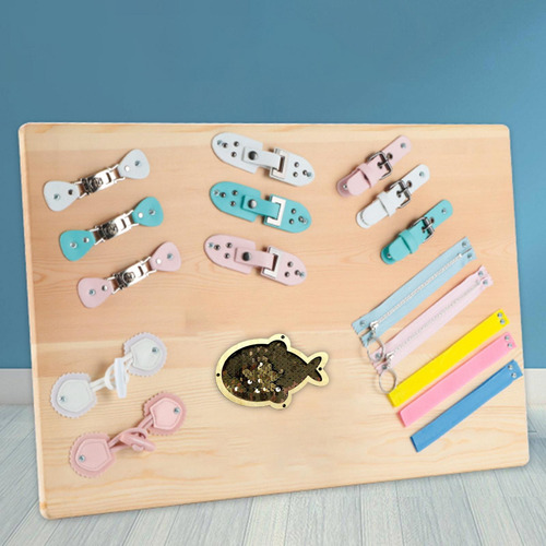 2 Montessori Tablero Ocupado Champán Champán 12cmx8cm