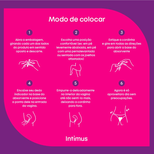 Intimus Absorvente Interno Discreto Mini Com 16 Unidades