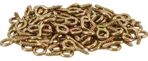 Kit 1000 Parafuso Pitão Argola Fechada 17x40 Bicromatizado