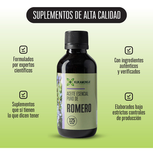 Kit De 3 Frascos De Aceite Esencial De Romero - 125 Ml
