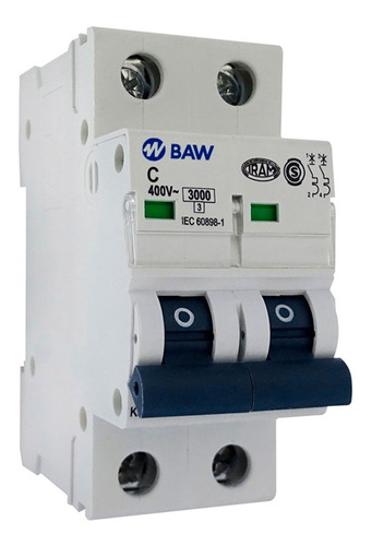 1 Llave Termica Bipolar 10 A 40amp  2x10 A 2x40amp Baw Iram