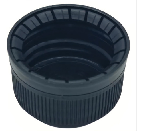 Envase Botella Pet Tipo Shot 60ml Con Tapa Cintillo (50 Pza) Tapa Negra