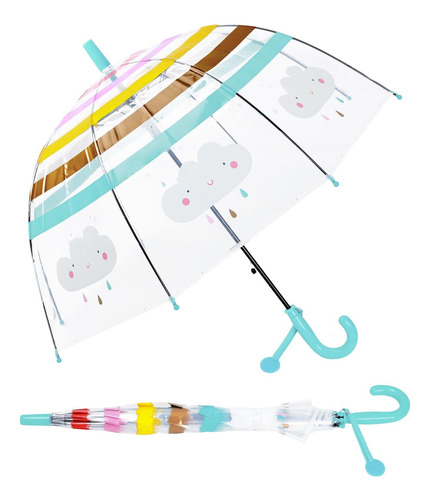 Paraguas Transparente De Burbujas Para Lluvia, Cúpula