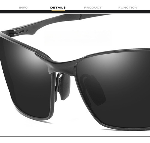 Gafas De Sol Polarizadas Gafas De Sol De Moda Para Hombre Gris