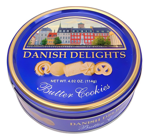 Biscoito Amanteigado Danish Delights Butter Cookies 114g