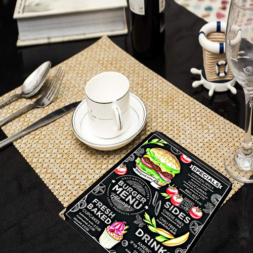 Paquete De 25 Fundas Para Menus - Una Sola Pagina, Se Ada...