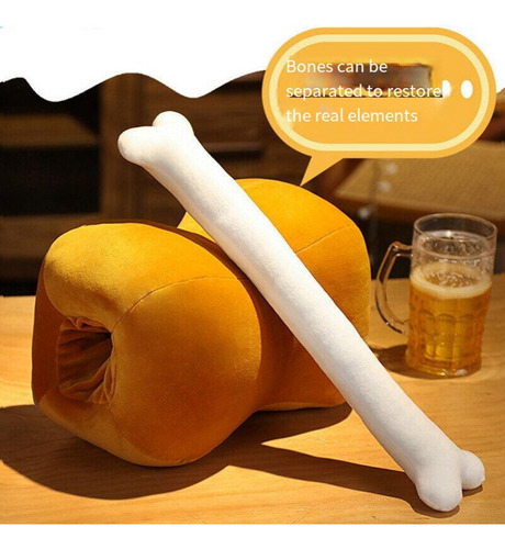 Almohada Divertida Para Siesta Con Forma De Hueso De Carne,