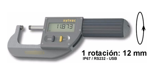 Micrometro Digital 66-102mm X 0.001mm Ip67. Marca Sylvac. 