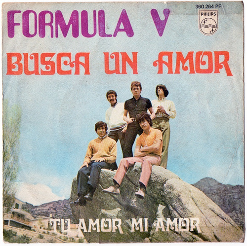 Formula V Busca Un Amor 1969 Vinilo Simple 45 Beatg Español (Usado)