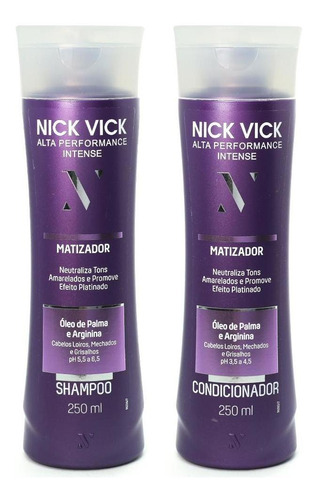 Kit Nick Vick Matizador Shampoo E Condicionador