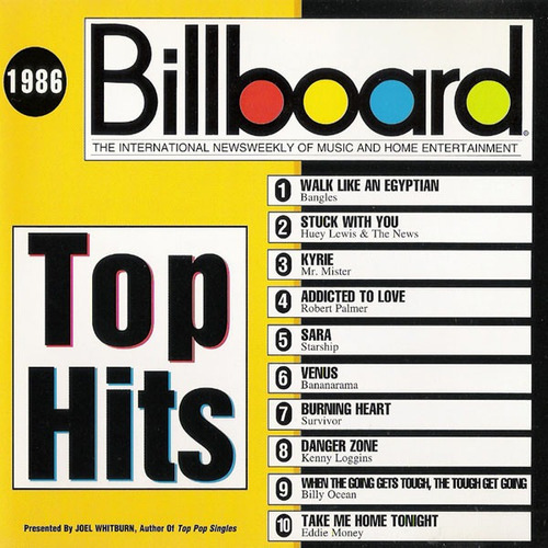Various  Billboard Top Hits - 1986 Cd Made In Usa La Plata