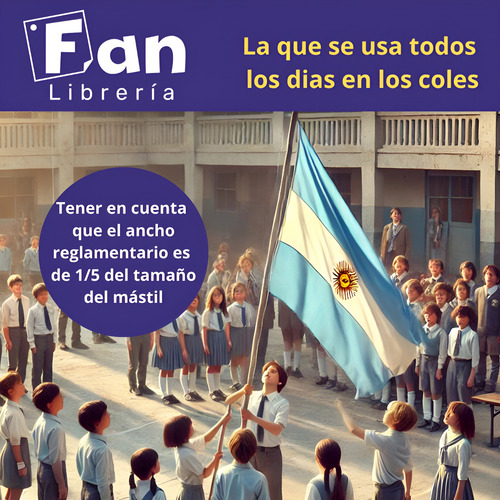 Bandera Argentina Flamear Bandera Con Sol 90x144 Cm X 3 Unid