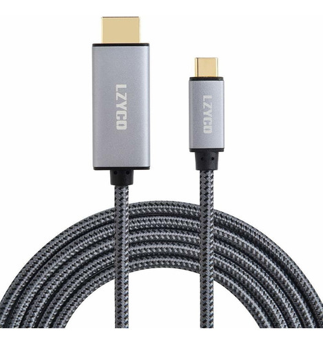 Cable Usb C A Hdmi De 10 Pies, Lzyco 4k @ 60hz Cable Hdmi...