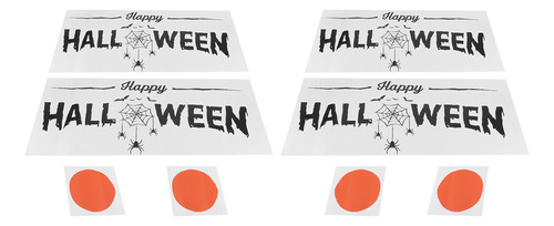 Juego De 4 Pegatinas De Pared Para Decoración De Halloween