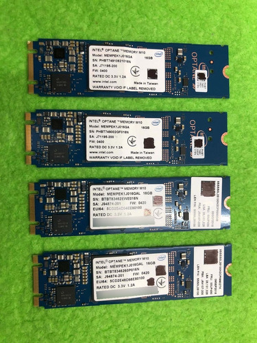 Memoria Intel Optane M10 16gb Mempek1j016ga Nvme Pci