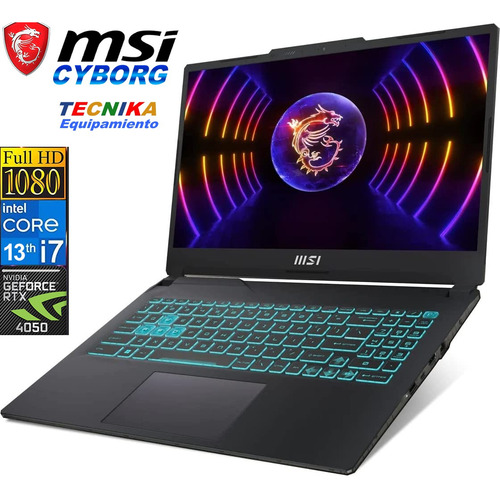 Notebook Gamer Msi Cyborg 15.6 I7 13º 512gb Ssd 16gb Rtx4050