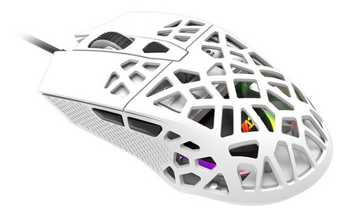 Imagen 2 de 5 de Mouse Gamer Rgb 12.600 Dpi - Ajazz Aj339 Blanco