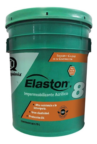 Impermeabilizante Acrílico 8 Años Elaston / Blanco / 19 L