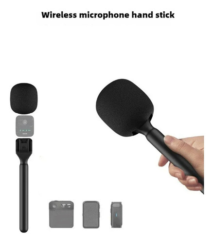 Cc Adaptador De Micrófono Inalámbrico Portátil Con Espuma