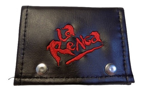 Billeteras De La Renga Cuero Bordada Rockería Que Sea Rock